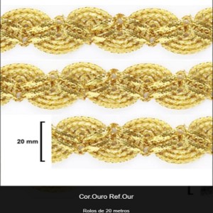 GALAO 002 OURO LARG:2,0CM 20METROS