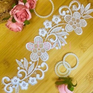 0039 APLIQUE BRANCO 27,5CM 01 PAR