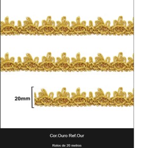 GALAO 003 OURO LARG:2CM 20METROS