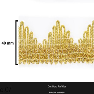 GALAO 008 OURO LARG:4CM 20METROS