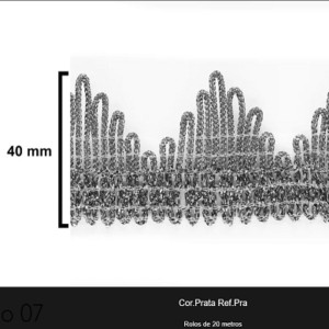GALAO 008 PRATA LARG:4,0CM 20METROS