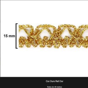 GALAO 012 OURO LARG:1,5CM 20METROS