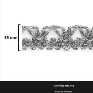 GALAO 012 PRATA LARG:1,5CM 20METROS