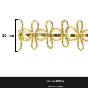 GALAO 018 OURO LARG:2,0CM 20METROS