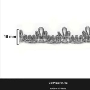 GALAO 021 PRATA LARG:1,5CM 20METROS