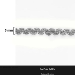 GALAO 027 PRATA LARG:5MM 20METROS