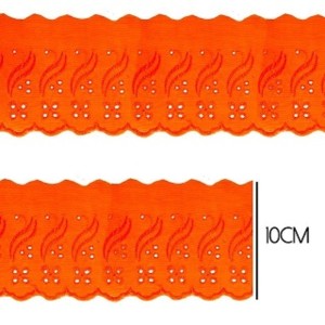 BORDADO CTL035 523 LARANJA 10,0CM 13,7M