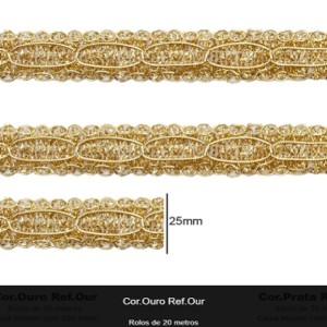 GALAO 037 OURO LARG:2,5CM 20METROS