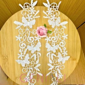 APLIQUE 04 BRANCO 10,5X35CM 3 PARES