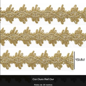 GALAO 047 OURO LARG:4,5CM 20METROS