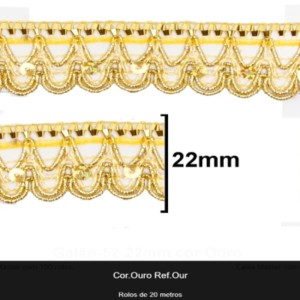 GALAO 052 OURO LARG:2,2CM 20METROS