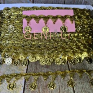 GALAO 055 OURO Medalha LARG:5,5CM 20METROS