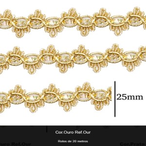GALAO 062 OURO LARG:2,5CM 20METROS