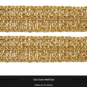 GALAO 071 OURO LARG:3,5CM 20METROS