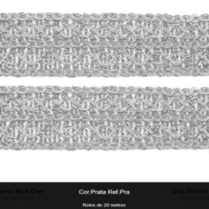 GALAO 071 PRATA LARG:3,5CM 20METROS