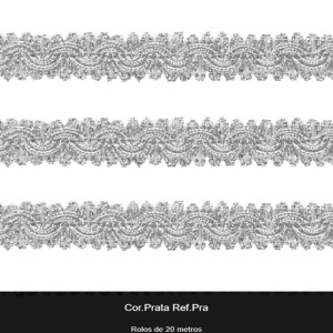 GALAO 078 PRATA LARG:1,2CM 20METROS