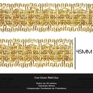 GALAO 096 OURO LARG:4,5CM 20METROS