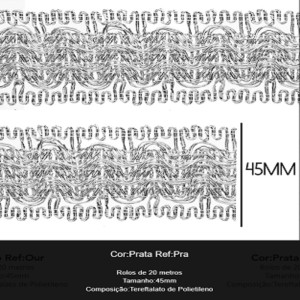 GALAO 096 PRATA LARG:4,5CM 20METROS