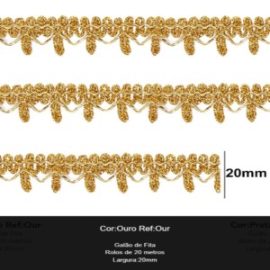 GALAO 098 OURO LARG:2,0CM 20METROS