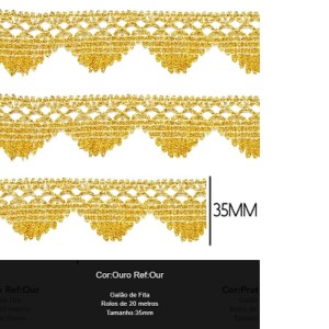 GALAO 102 OURO LARG:3,5CM 20METROS