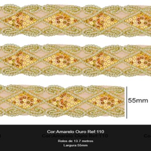GALAO 103 110 AM OURO LARG:5,5CM 13,7M