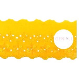 BORDADO CTL108 110 AM OURO 7,5CM 13,7M