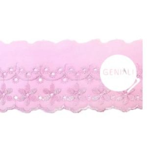 BORDADO CTL108 132 ROSA BB 7,5CM 13,7M