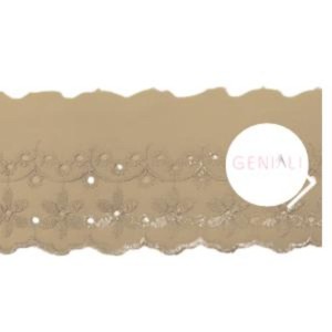 BORDADO CTL108 297 BEGE CLAR 7,5CM 13,7M