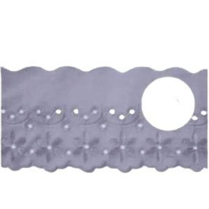 BORDADO CTL108 307 CINZA 7,5CM 13,7M