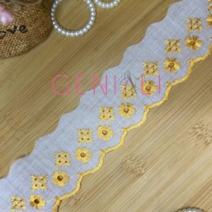 BORDADO BICOLOR 110 AM OURO 5,0CM 13,7M