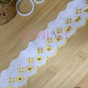 BORDADO BICOLOR 130 MOSTARDA 5,0CM