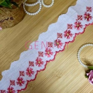 BORDADO BICOLOR 145 VERMELHO 5,0CM