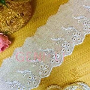 BORDADO 01 BRANCO CTB146 7,5CM