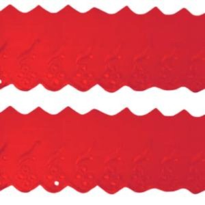 BORDADO CTB146 145 VERMELHO 7,5CM 13,7M