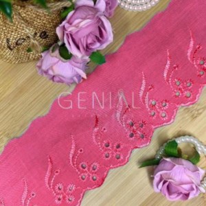 BORDADO CTB146 312 PINK 7,5CM 13,7M