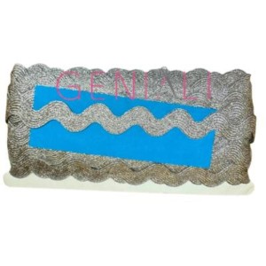 SIANINHA 14MM METALIZADA PRATA 20METROS