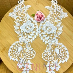 APLIQUE 16 BRANCO 14,5X38CM 3 PARES