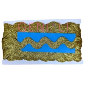 SIANINHA 18MM METALIZADA OURO 20METROS