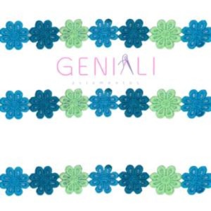 GUIPIR CHL207 199 TURQ MULTICOLOR 2,5CM