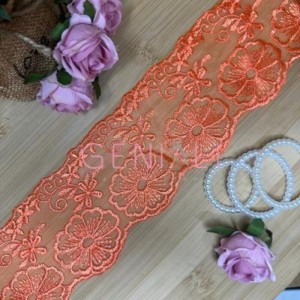 TULE CRL01 523 LARANJA LARG:7,5CM