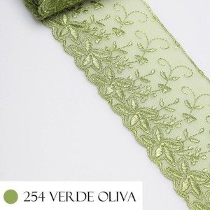 TULE CRL03 254 VERDE OLIVA 8,0CM 13,7M