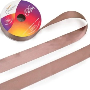 FITA DE CETIM N5 26 CHOCOLATE 22MM 50M