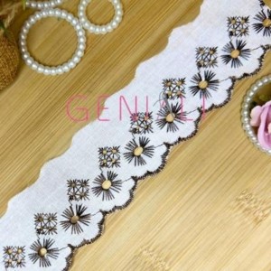 BORDADO BICOLOR 290 MARROM 5,0CM 13,7M