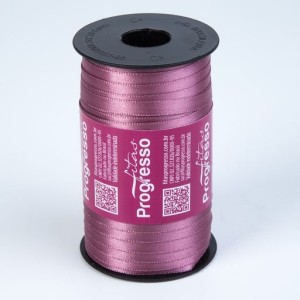 FITA DE CETIM N1 344 ROSE 7MM 100M