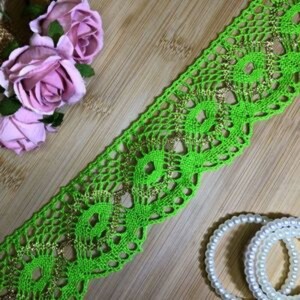 ORD598 BICO ALGODAO VD LIMAO.OURO 5,5CM