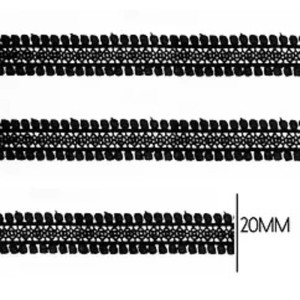 GUIPIR CHL616 310 PRETO 2,0CM 13,7MTS