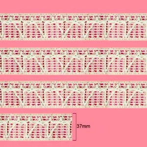 6210 RENDA ALGODAO CRU 37MM 50METROS