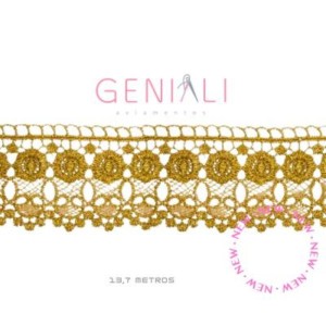 GUIPIR CHL624 OURO LARG:7,0CM 13,7M