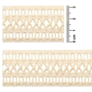 6523 RENDA DE ALGODAO CRU 31MM 10M