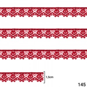 GUIPIR CHL653 145 VERMELHO LARG:1,5CM